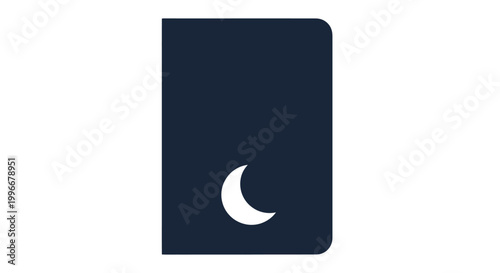Dark Mode Journal with Moon Icon