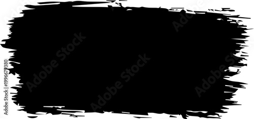 Abstract Black Brush Stroke Paint Swash