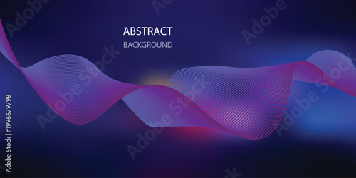 Vibrant abstract background dynamic blue and red flowing shapes for modern design