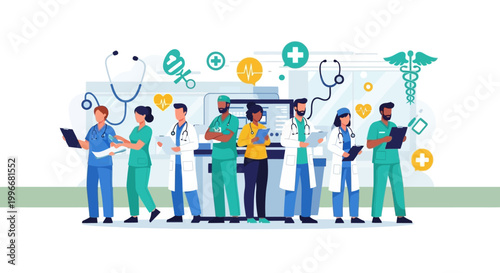 Medical Professionals in Hospital Setting.