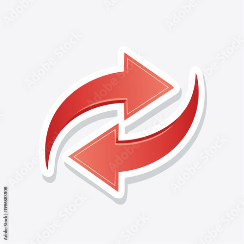 Red Arrows Cycle Symbol