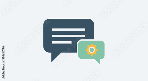 Chat bubbles, conversation icons, speech bubbles, messaging symbols, vector graphics