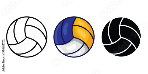 simple volleyball icon