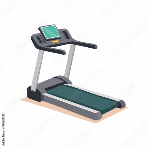 Isometric Treadmill Illustration