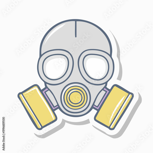 Stylized Gas Mask Icon