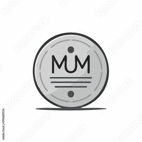 Circular Logo with MUM Initials