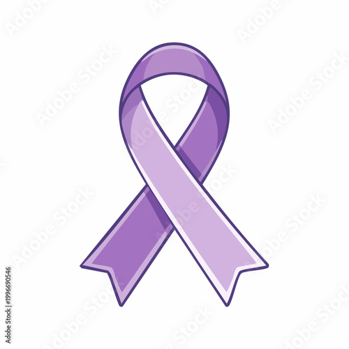 Purple Awareness Ribbon