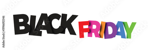 Black Friday Colorful Typography Banner