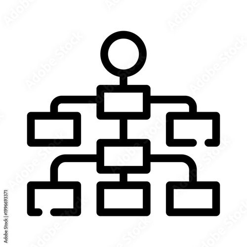 hierarchy line icon