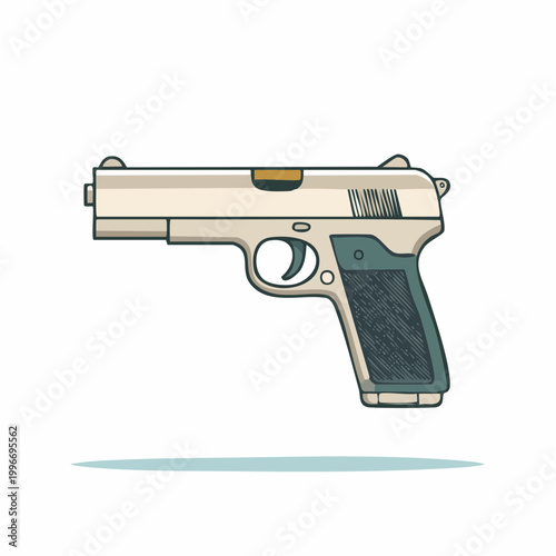 Illustration of a Handgun