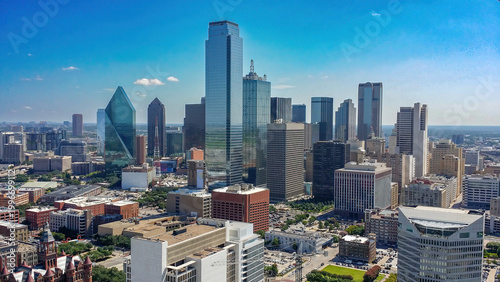 Konstfotografi View of Dallas Texas from the Reunion Tower