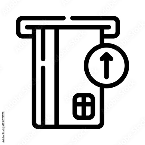 insert card line icon