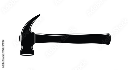 hammer silhouette on transparent background high quality professional