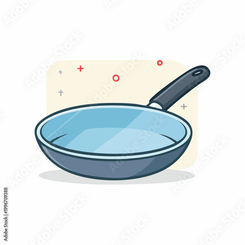 Cartoon Frying Pan Illustration