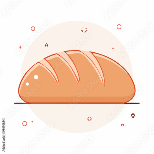 Stylized Loaf of Bread Icon