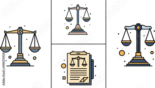 Justice scales represent legal balance and fairness in judicial proceedings and administrative documentation.