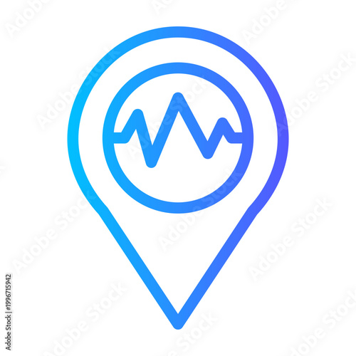 earthquake gradient icon
