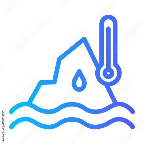 glacier gradient icon