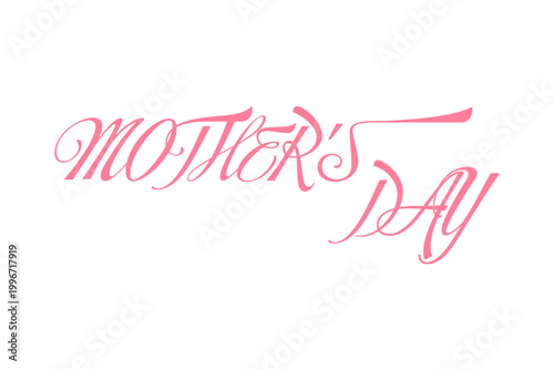 MOTHER'S DAY - 母の日を祝うシンプルなロゴマーク、Mother's Day
