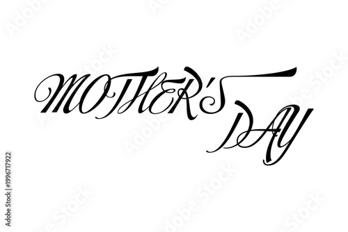 MOTHER'S DAY - 母の日を祝うシンプルなロゴマーク、Mother's Day
