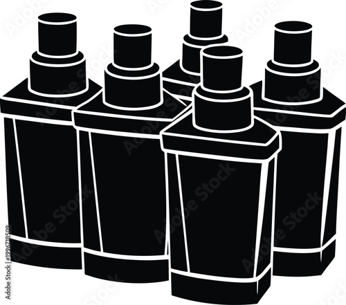 vector illustration of a set of different colors