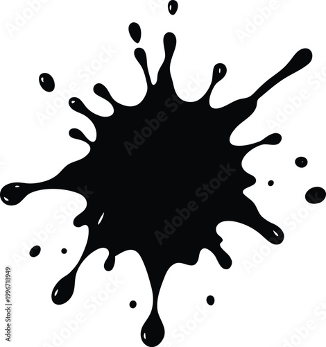 vector illustration of a splash of paint