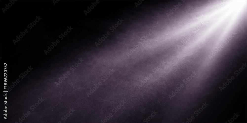 Fototapeta premium Dark stage spotlight with grunge texture smoky light vintage metal and fabric backdrop design