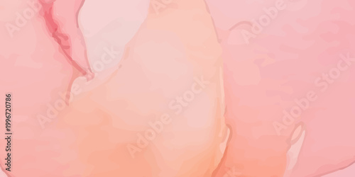 An abstract closeup of fresh raw meat texture featuring pink liquid bubbles and macro details of sliced pork ham fat