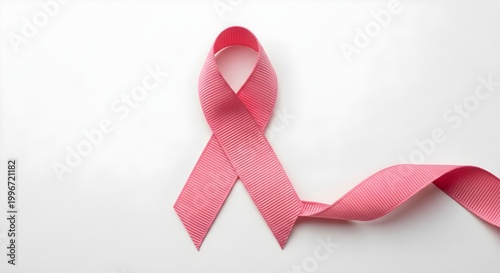 Pink ribbon symbol hope awareness support for breast cancer campaign