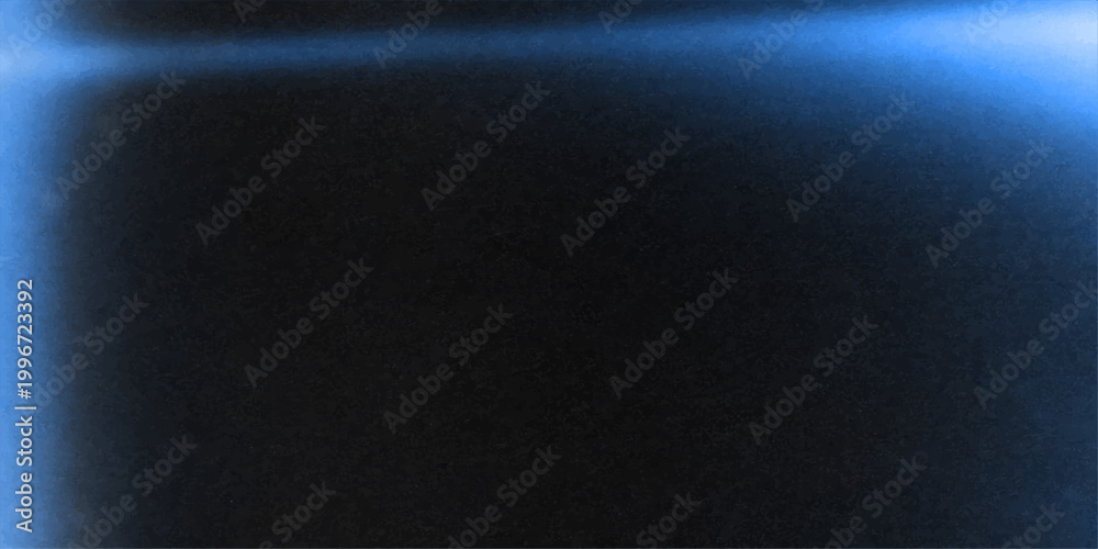 Naklejka premium Soft glowing light in the dark night air over a textured black surface background