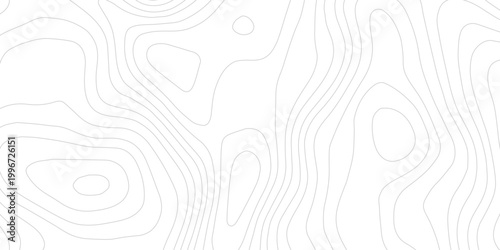 Organic Terrain Contour Lines Vector Illustration with Mountain Relief and Elevation Layers
Abstract Geographic Texture Background with Natural Flowing Line Pattern