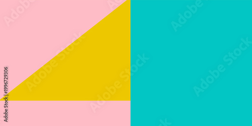 Free Download soft Blue, yellow and pink pastel color paper geometric flat lay background - GFXLoad