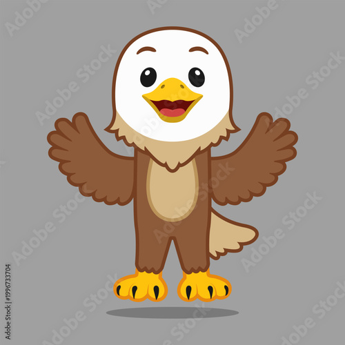 Vector image of an eagle