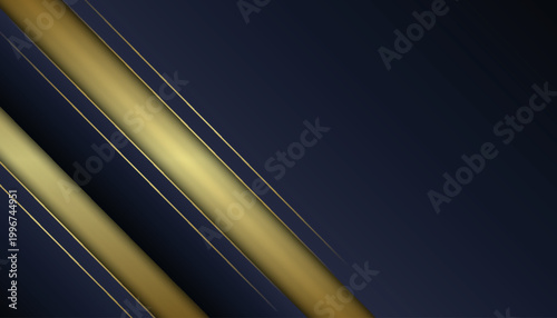 Luxurious gold background with minimalist sparkling line decoration. Elegant design with white space for text. Modern template for invitation, award card, nomination card, and certificate.