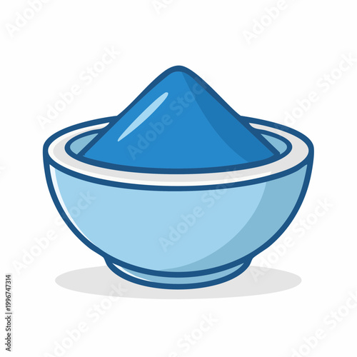 Blue Powder in a Bowl