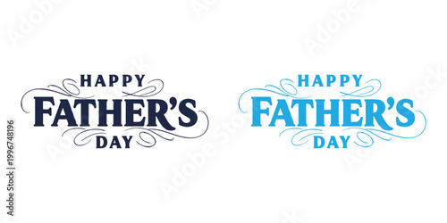 Stylish Happy Fathers Day design reflecting pride love and meaningful connection with dad