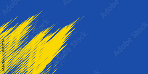 Fotografija latar belakang tekstur grunge abstrak biru dan kuning