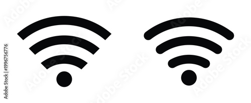 wireless and wifi icon set.  Internet symbol. Network icon. Wifi symbol. vector illustration.