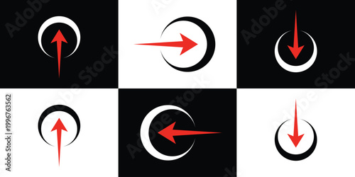 arrow and circle logo design inspiration