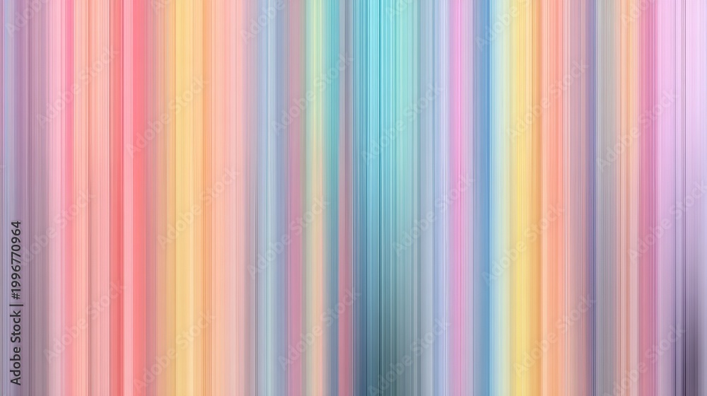 Fototapeta premium Blurred Pastel Stripes Creating an Ethereal Motion Effect in the Center of the Frame for Abstract Backgrounds