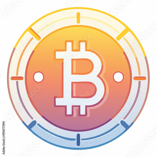 Bitcoin Cryptocurrency Coin Icon