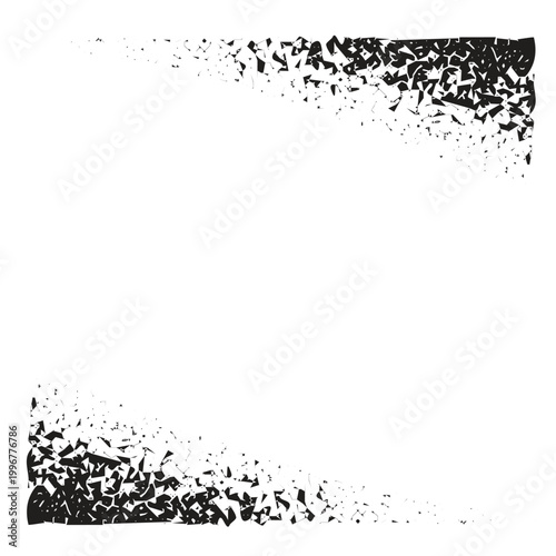 grunge dust border texture banner background