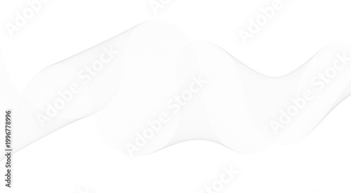 Abstract white futuristic blend waves technology dynamic lines. Modern gradient flowing wave lines glowing moving lines. 