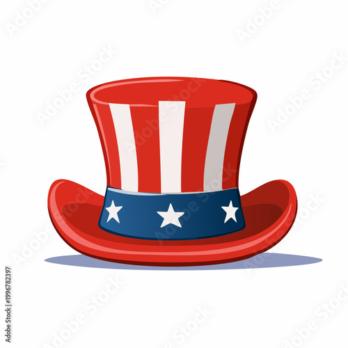 Uncle Sam Hat with American Flag Colors