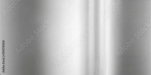 A polished stainless steel plate with a brushed silver texture creates a sleek metallic background featuring a smooth gray aluminum surface and light chrome reflections for a modern wallpaper design