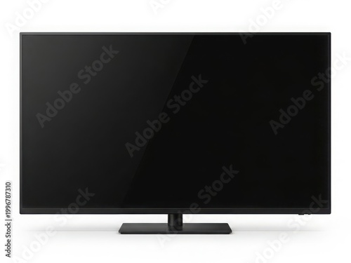 Modern flat screen television with sleek black design and thin frame