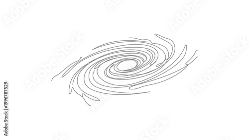 A swirling pattern of curved lines.
