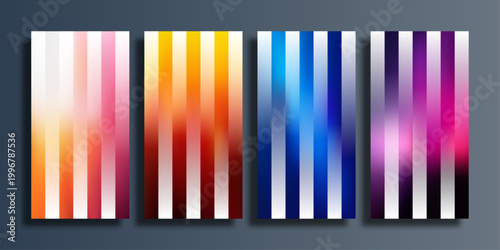 Abstract vertical gradient stripes a colorful modern art composition