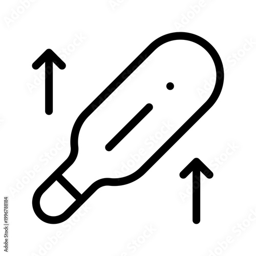 Accurate Thermometer icon pack for body temperature measurement, fever detection and medical monitoring