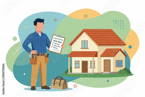 Home Insurance Claim Approved for House Repair with Contractor